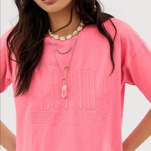 Cropped Embroidered T-shirt
